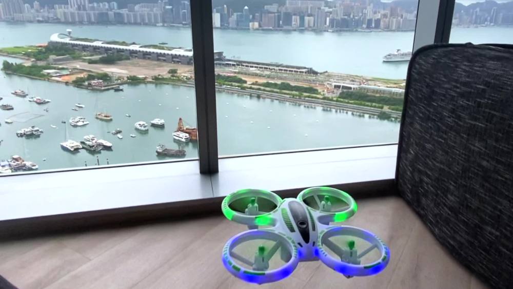 Sharper Image® 2.4GHz RC Glow Up Stunt Drone with LED Lights, Mini