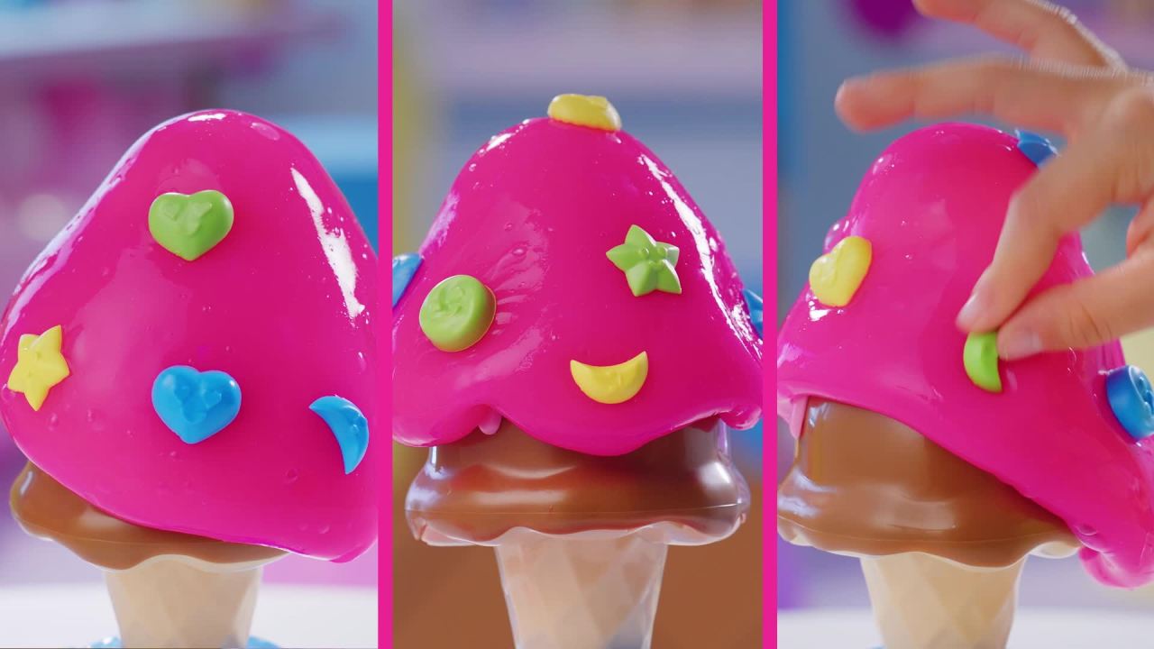 thumbnail video image 2 of Goliath Ice Cream Meltdown Game - Add Treats to Ice Cream Cone Slime Game - Kids Ages 4+, 2 of 8