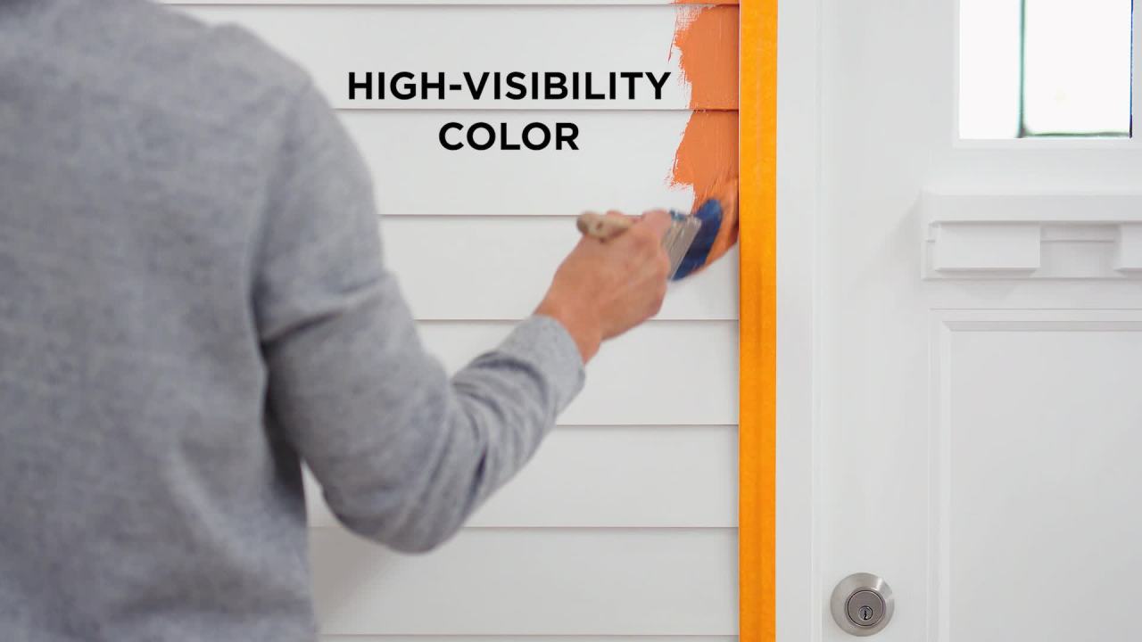 thumbnail video image 2 of Scotch Heavy Duty Masking Tape, 1.41 in x 60.1 yd, Orange, 1 Roll, 2 of 11