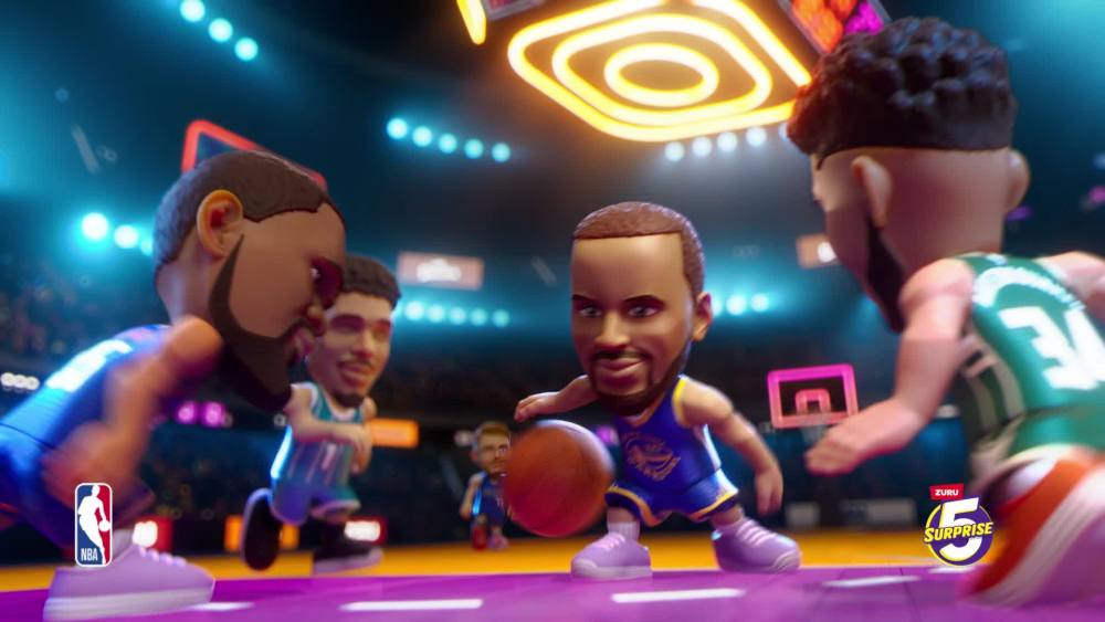 thumbnail video image 3 of 5 Surprise NBA Ballers Series 2 (Assorted) Collectible Blind Novelty and Gag Toy for Child by ZURU, 3 of 13