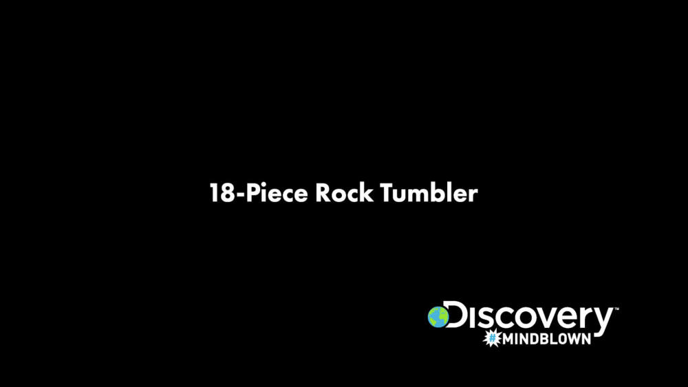 Discovery MINDBLOWN 18Piece Rock Tumbler Set with Polishing Machine