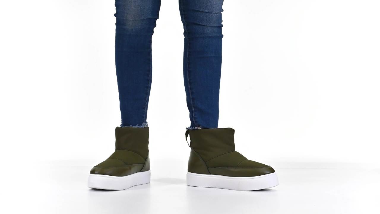 thumbnail video image 2 of Journee Womens Sethie Round Toe Pull On Cold Weather Booties, 2 of 10