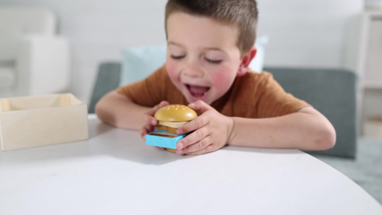 thumbnail video image 3 of Melissa & Doug Wooden Food Groups Play Food Set – Grains - FSC Certified, 3 of 11