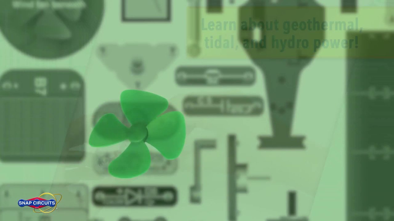 thumbnail video image 2 of Snap Circuits® Green Energy SCG225 | Electronics Science Kit | 125 Project STEM Educational Toy | Ages 8+, 2 of 8