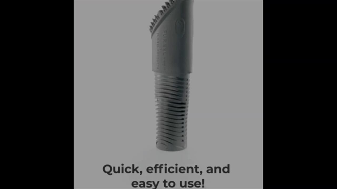 thumbnail video image 2 of Buff Brite: Fur Eel Pro II (2.0) & Fang Adapter - Pet Hair Remover Vacuum Attachment - Dog-Cat Grooming & Cleanup Tool, Silicone Head, Carpet-Home-Car, 2 of 14