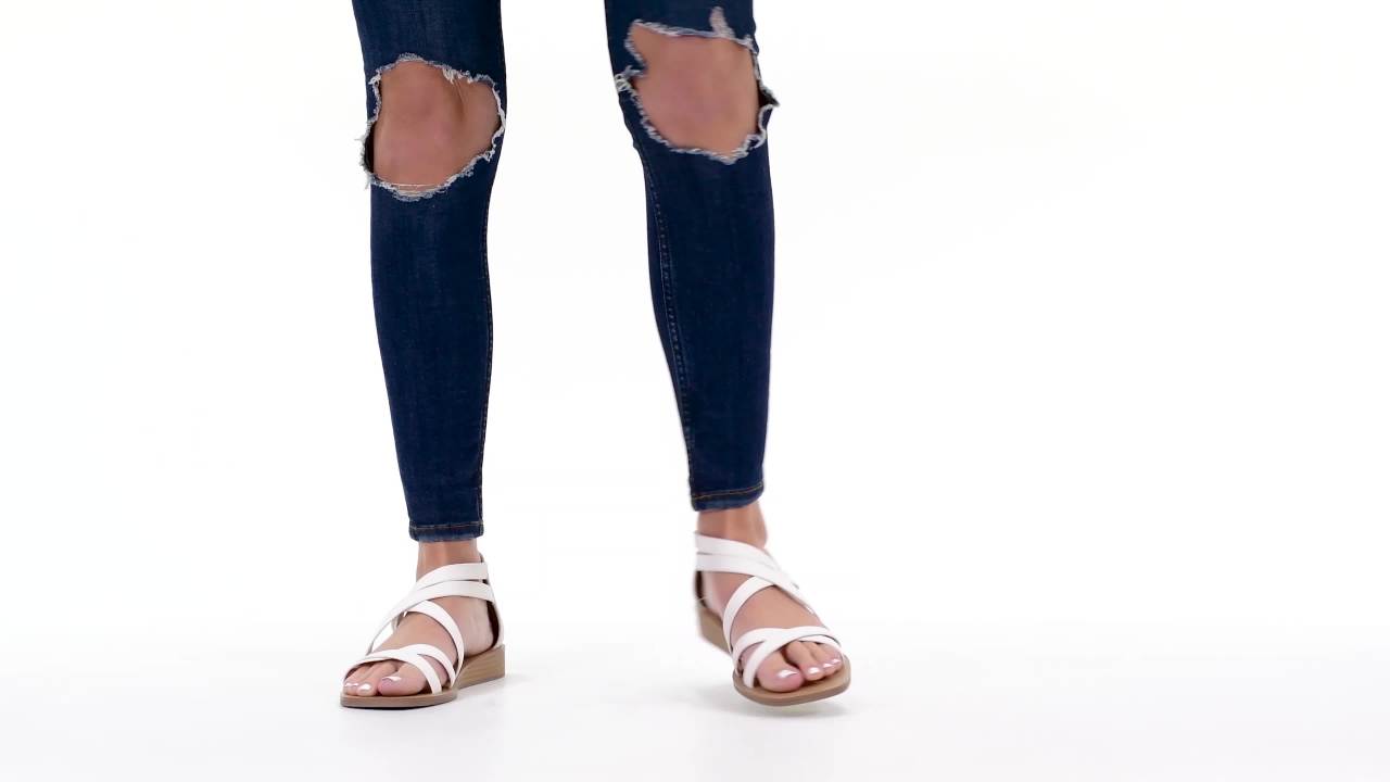 thumbnail video image 2 of Brinley Co. Womens Caged Wedge Sandals, 2 of 8