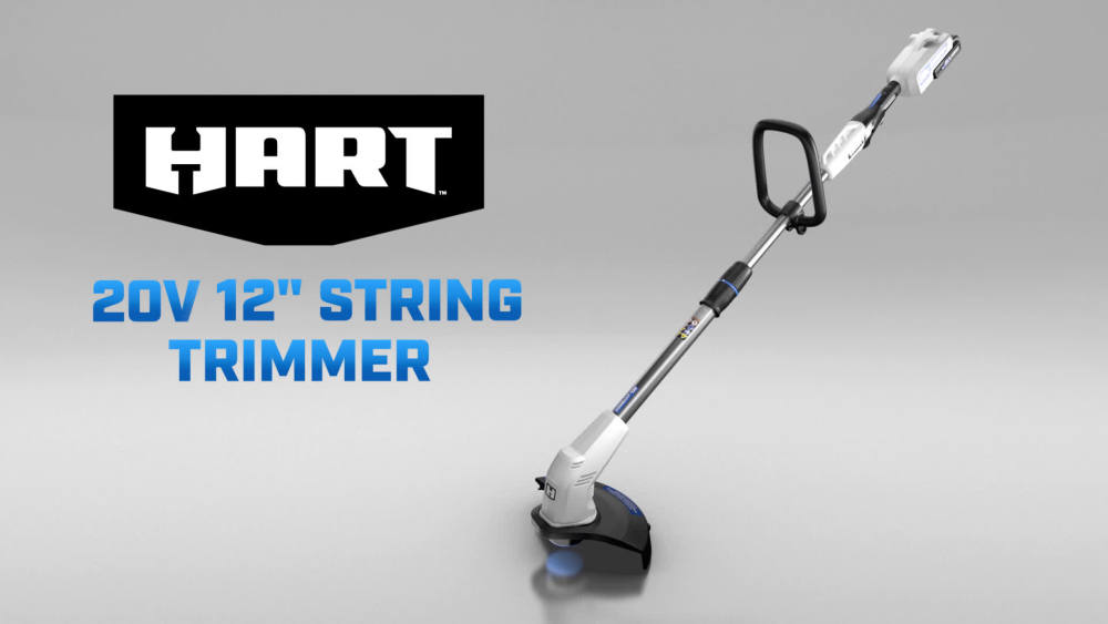HART 20Volt Cordless Hybrid 12inch String Trimmer/Edger Kit (1) 2.0Ah