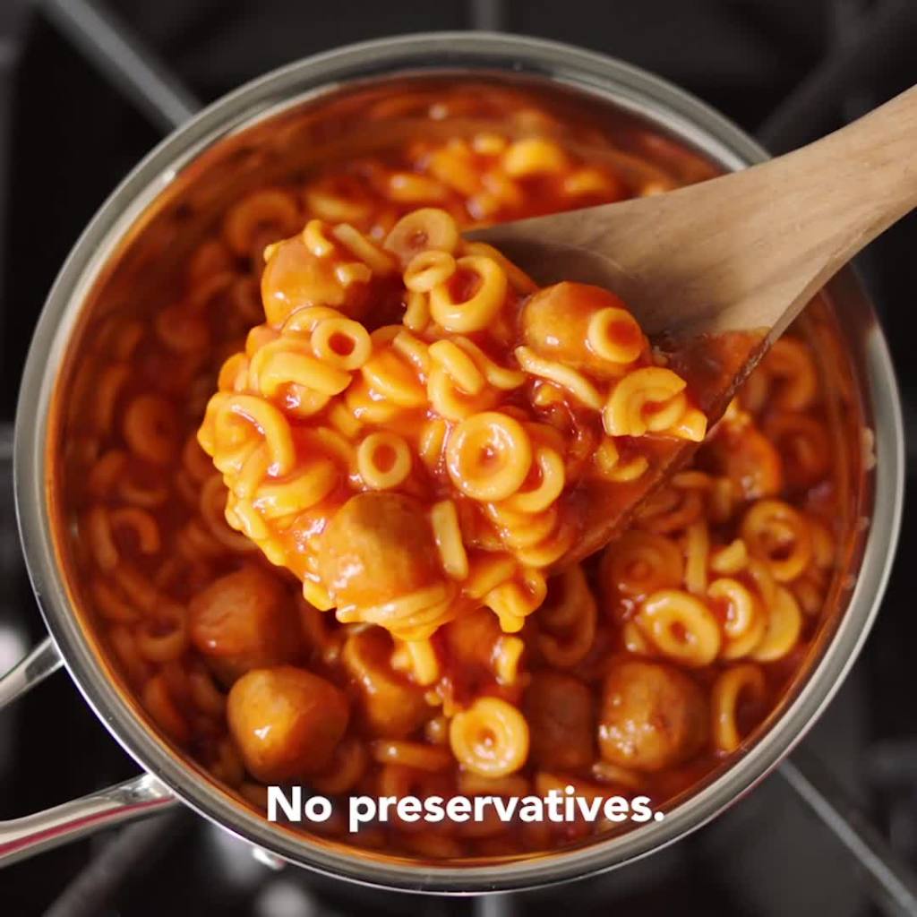 thumbnail video image 2 of (4 pack) SpaghettiOs A to Z's Canned Pasta with Meatballs, 15.6 oz Can, 2 of 14