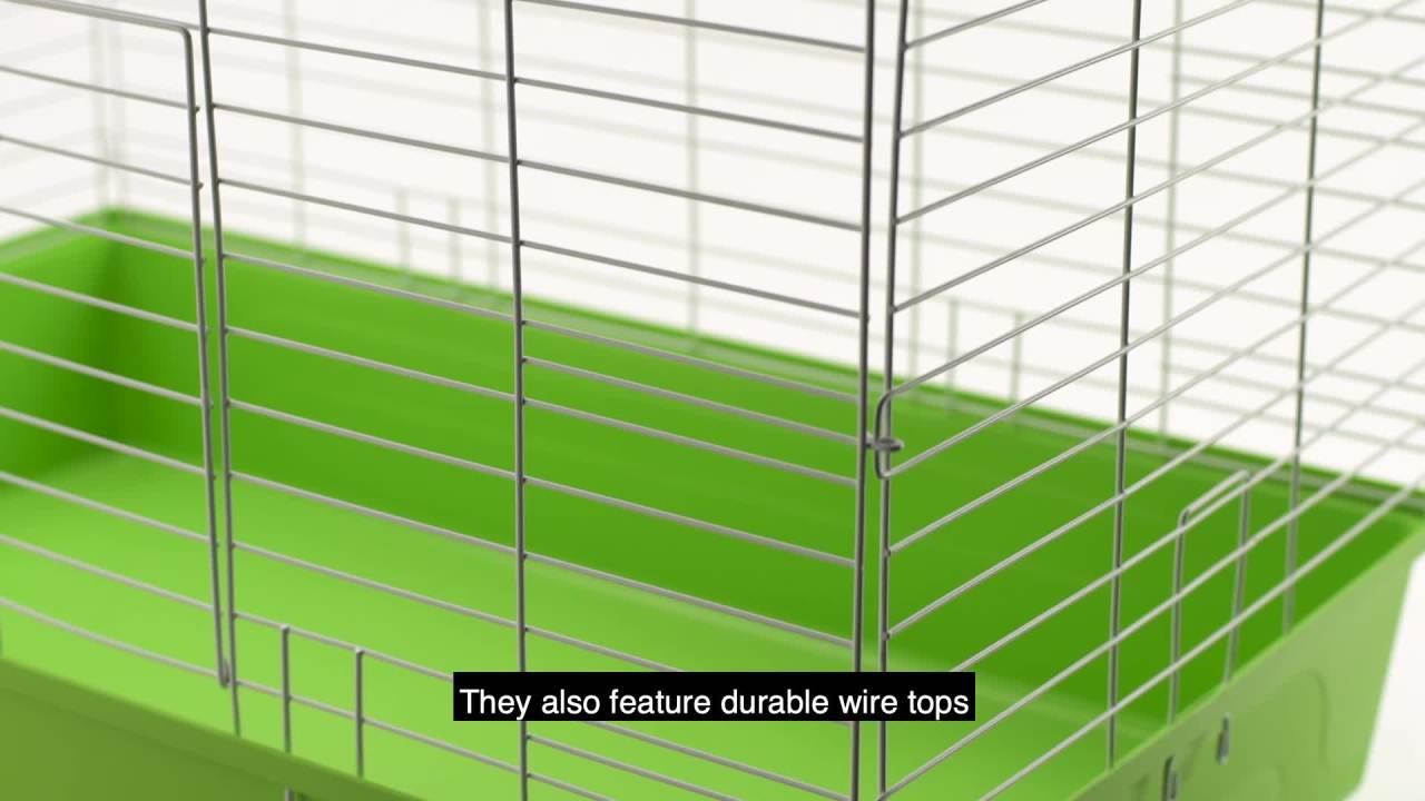 thumbnail video image 2 of Kaytee My First Home Giant Habitat with Casters, for Rabbits or Guinea Pigs, 48 x 24 in, 2 of 7