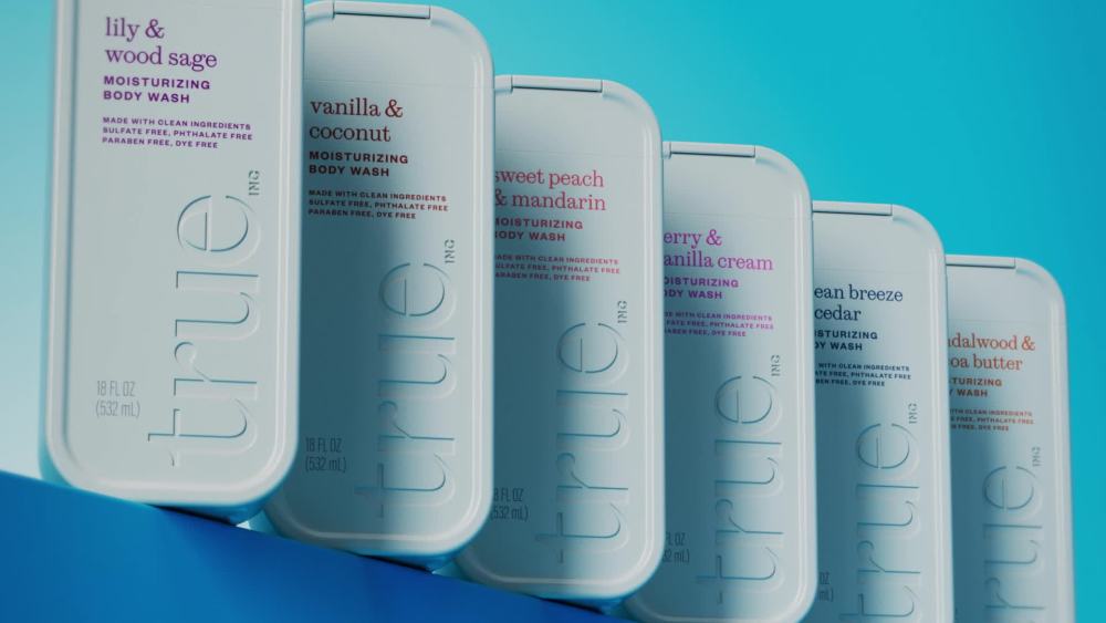 thumbnail video image 3 of True Sweet Peach & Mandarin Body Wash, Sulfate-Free, Moisturizing and Hydrating Formula for Women & Men, 18 fl oz, 3 of 11