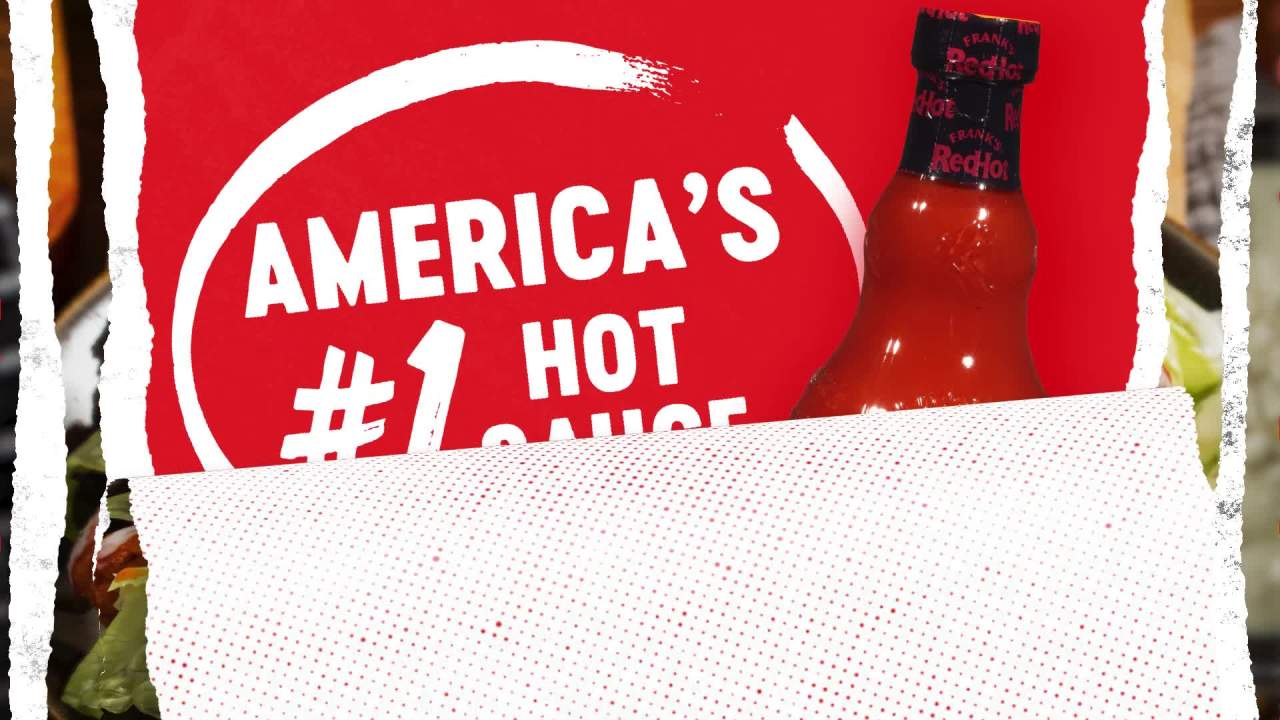 thumbnail video image 2 of Frank's RedHot Kosher Hot Buffalo Wings Hot Sauce, 12.0 fl oz Bottle, 2 of 27