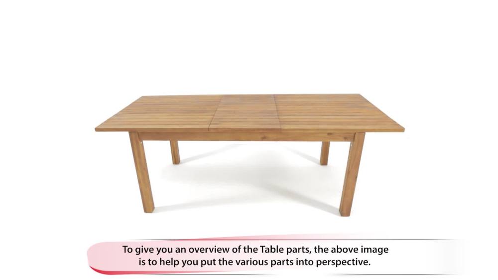 Aleena Outdoor Expandable Acacia Wood Dining Table, Teak