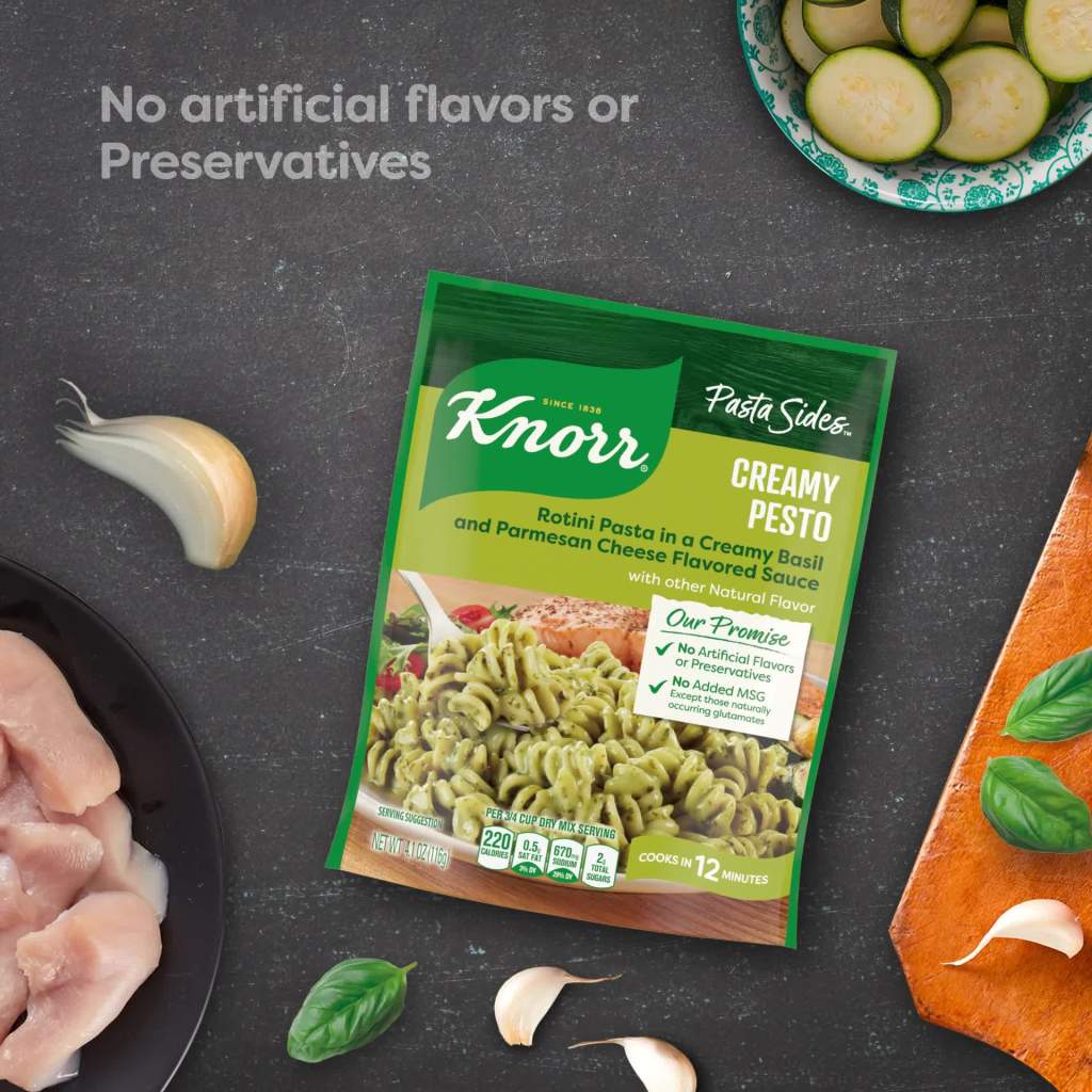 thumbnail video image 2 of Knorr Pasta Side Dish Creamy Pesto 4.1 oz, 2 of 9