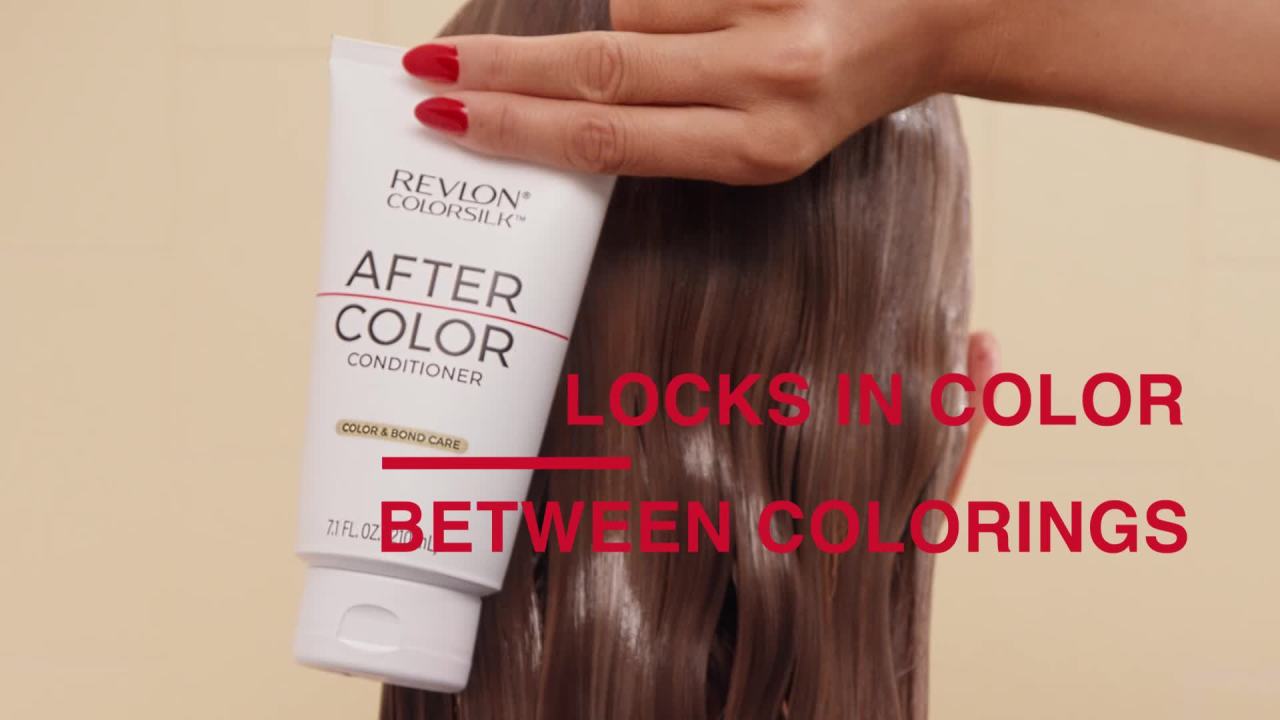 thumbnail video image 2 of Revlon ColorSilk After Color Shampoo Vegan Keratin, Sulfate-Free, 7.10 fl oz, 2 of 11