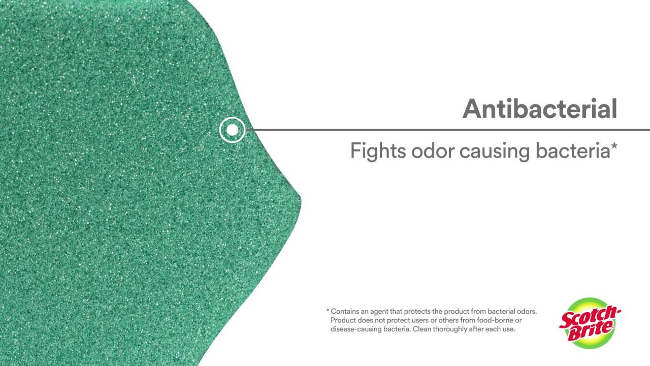 thumbnail video image 2 of Scotch-Brite Advanced Scrub Dots Heavy Duty Scrubbers, 2 Scrubbers, 2 of 16