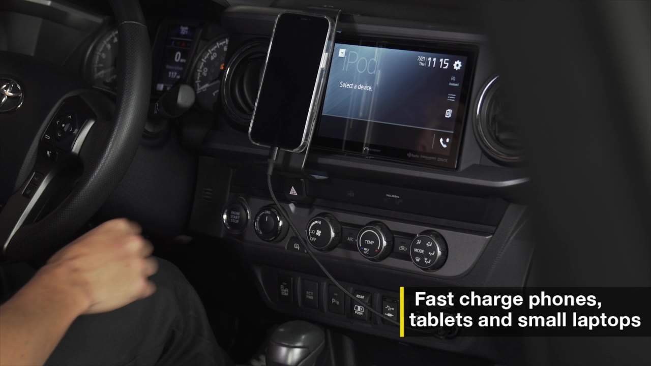 thumbnail video image 2 of Scosche CPDC30-RP1 PowerVolt Flush Fit Mini Car Charger, USB-C Single Port Fast 30W Power Delivery, 2 of 9