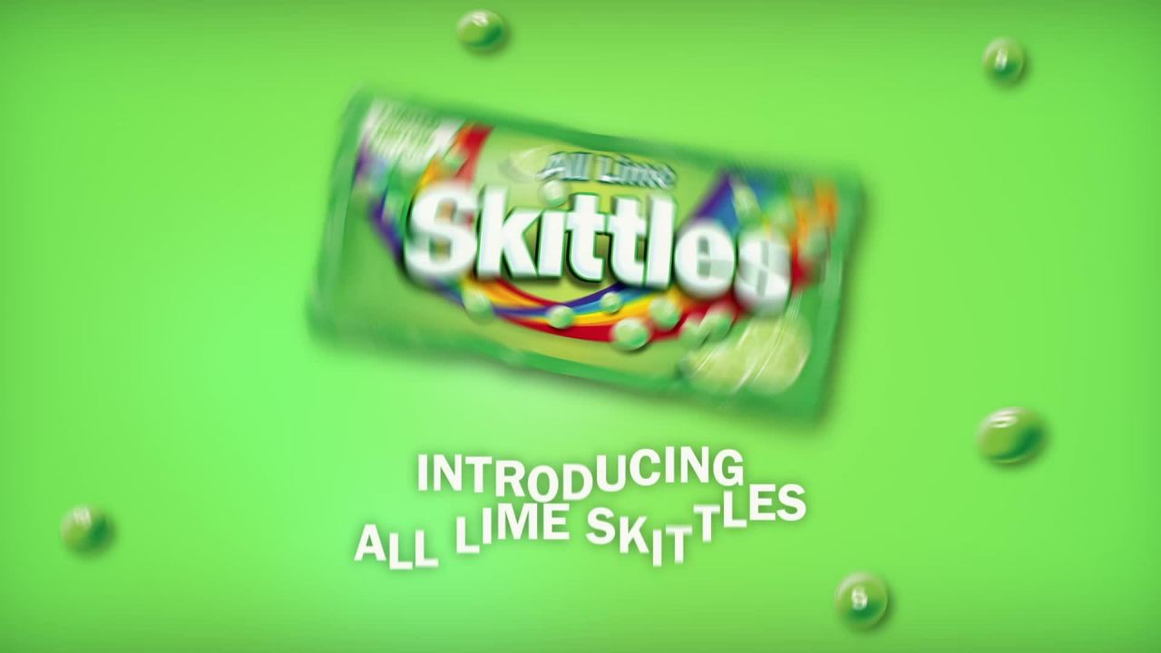 thumbnail video image 2 of Skittles All Lime Limited Edition Chewy Candy Share Size - 4 oz, 2 of 12