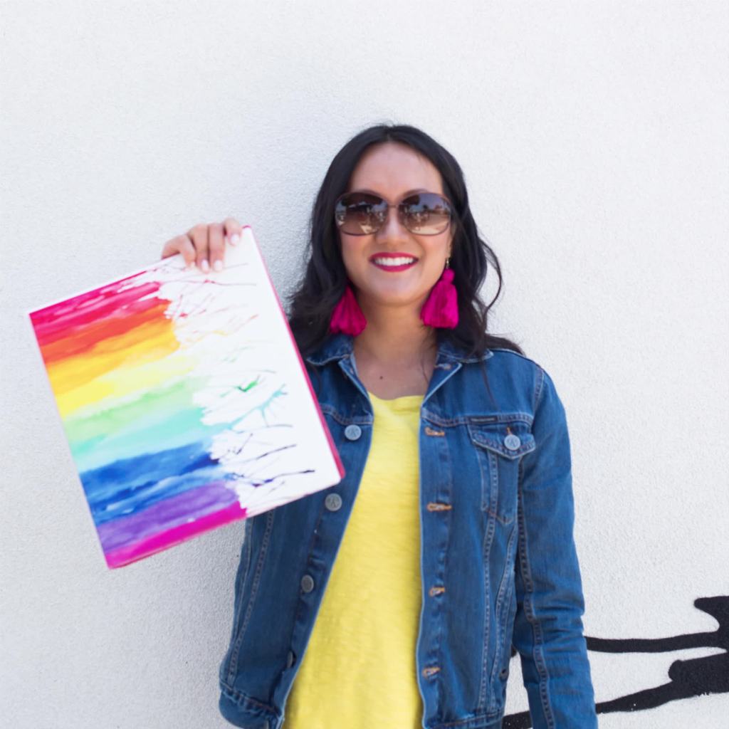 thumbnail video image 2 of Avery + Amy Tangerine Binder, 1", Hatchmark Hearts (28320), 2 of 8