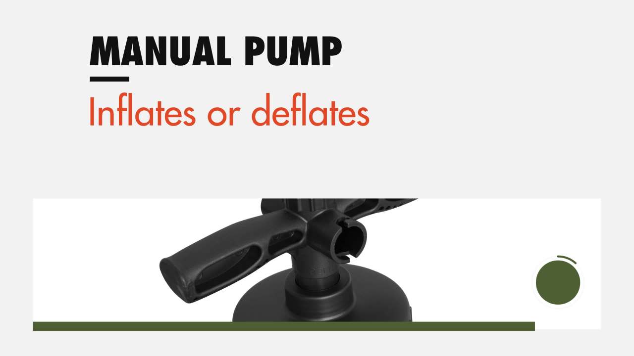 thumbnail video image 2 of Ozark Trail 14.5" Manual Air Pump, Black, 2 of 12