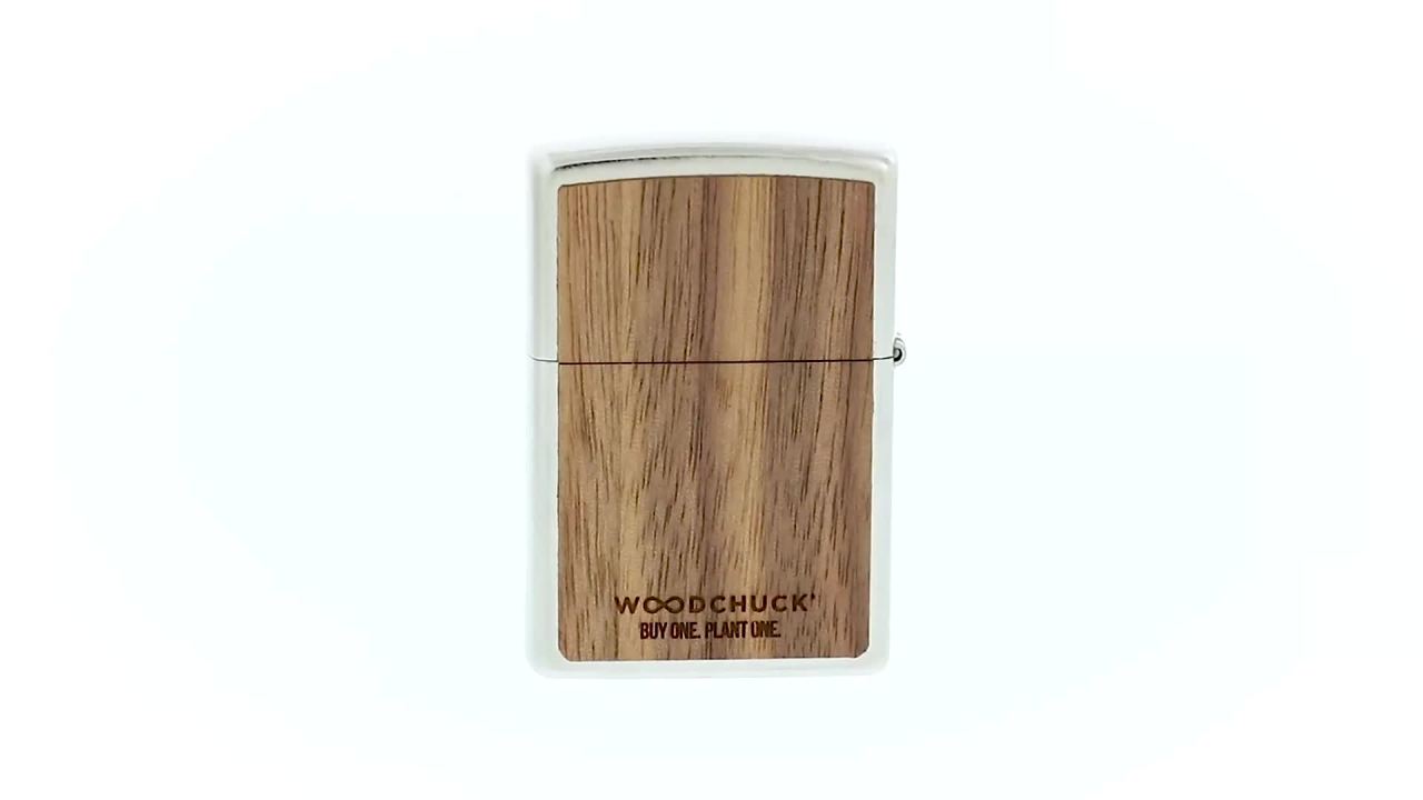 thumbnail video image 2 of Zippo WoodChuck USA Herringbone Sweep Windproof Pocket Lighter, 2 of 9