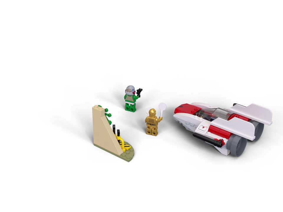 thumbnail video image 2 of LEGO Star Wars Rebel A-Wing Starfighter 75247, 2 of 8