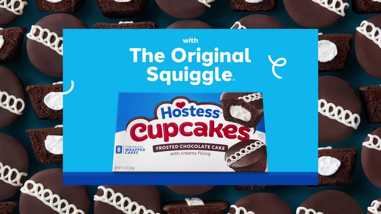thumbnail video image 2 of HOSTESS BOUNCERS Glazed TWINKIES Mini Cakes, Packable Pouches ? 8.62 oz, 5 Pouches, 2 of 3