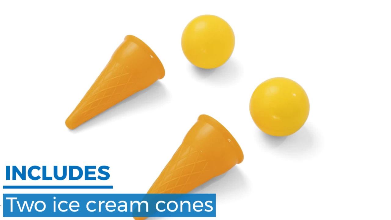 thumbnail video image 2 of Bestway Scoops ‘N Smiles Ice Cream Truck Ball Pit, 2 of 10