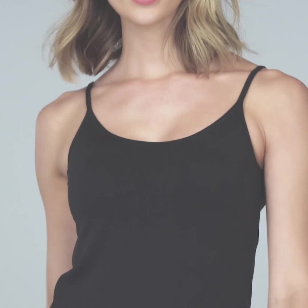 thumbnail video image 2 of Vanity Fair Lingerie Women's Everyday Layers Seamless Cami - Soft Stretch, Smooth Fit, Wide Bottom Band, No Ride-Up, 2 of 6