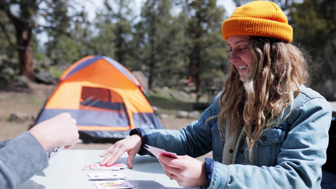 thumbnail video image 2 of Stansport Folding Utility Camp Table, 2 of 10