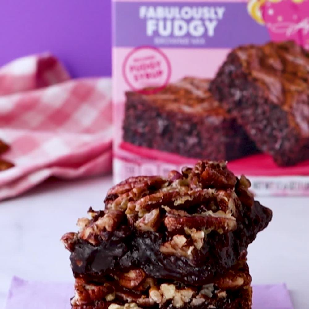 Duncan Hines Dolly Parton's Caramel Turtle Flavored Brownie Mix, 16.7