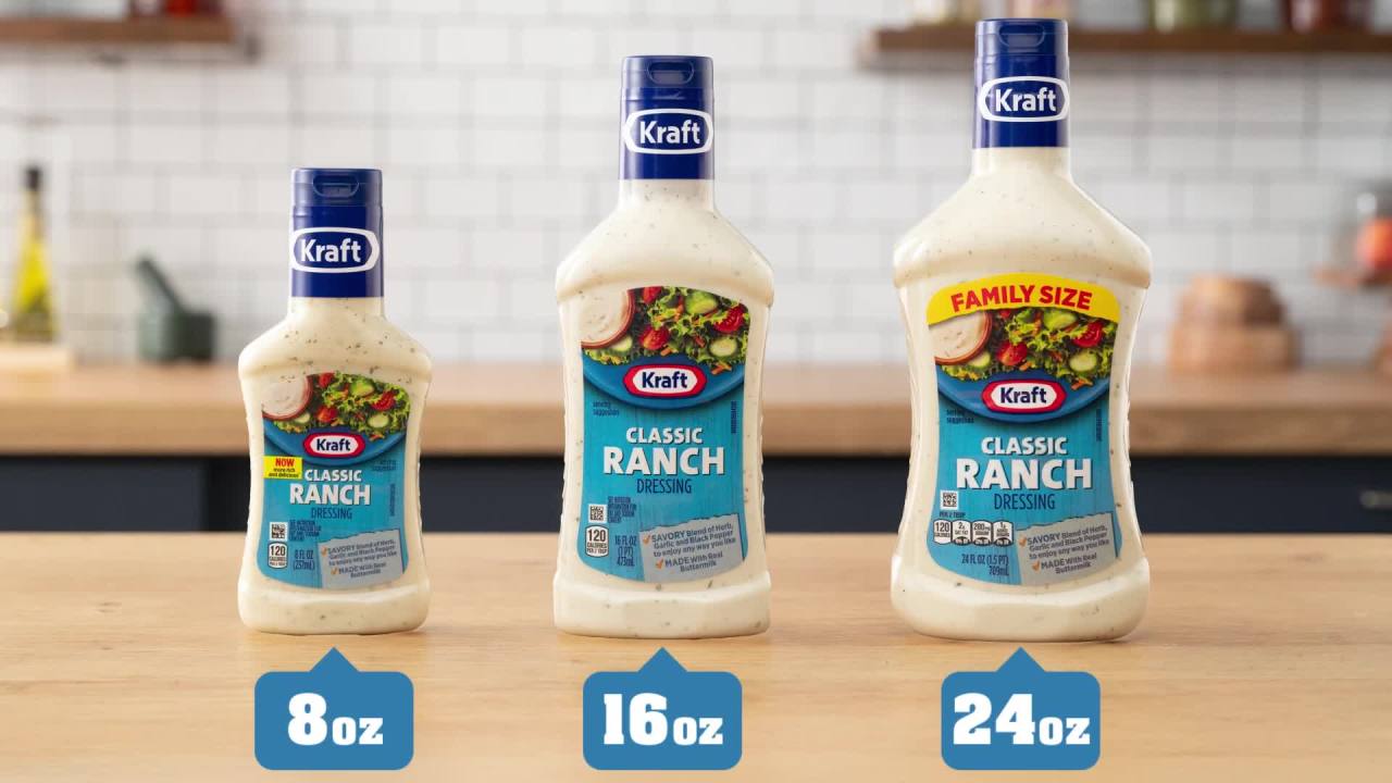 thumbnail video image 2 of Kraft Classic Ranch Dressing, 16 fl oz Bottle, 2 of 24