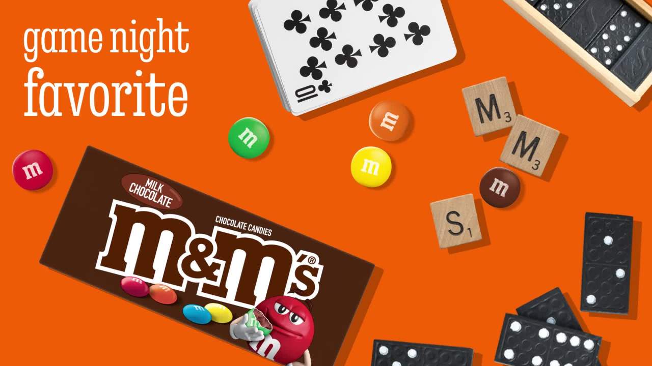 thumbnail video image 2 of (2 pack) M&M'S Milk Chocolate Candy Movie Theater Box, 3.1 oz, 2 of 14