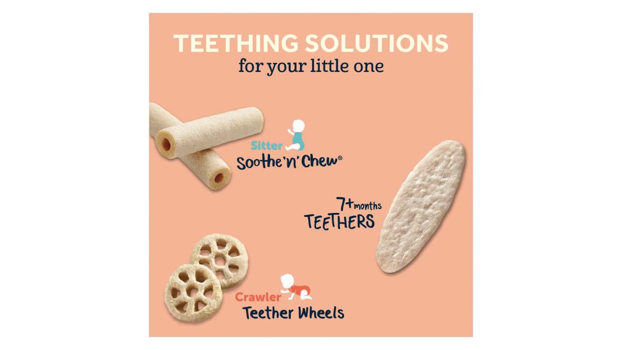 thumbnail video image 2 of Gerber Gentle Teething Wafers, Mango Raspberry Baby Teethers, 24 Count Box, 2 of 6