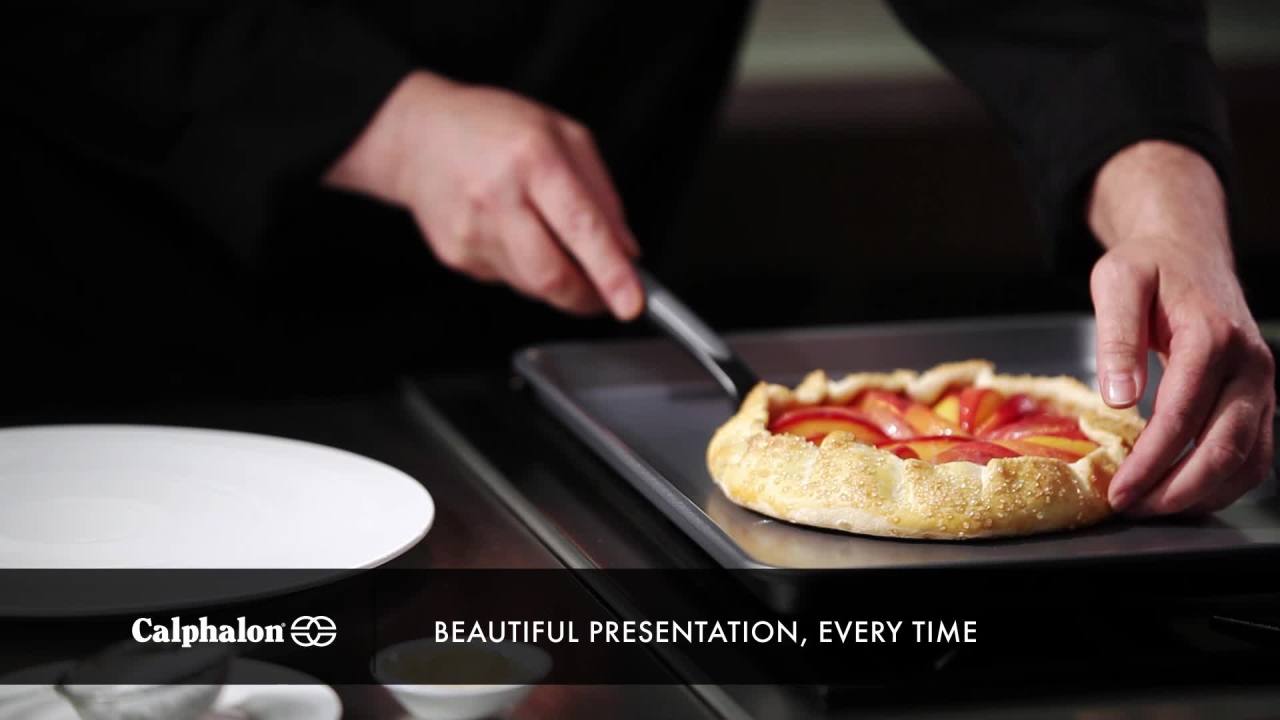 thumbnail video image 2 of Calphalon Nonstick Bakeware 12x17-inch Baking Sheet Set, 2 Piece, 2 of 3