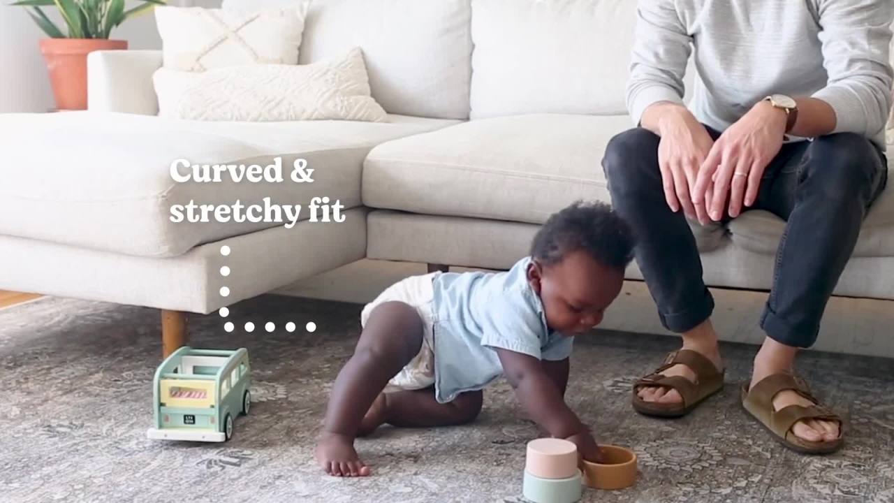 thumbnail video image 2 of Huggies Little Movers Baby Diapers, Size 4 (22-37 lbs), 150 Count (Select for More), 2 of 16