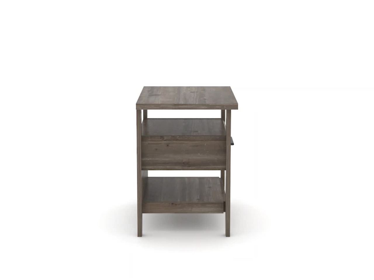 thumbnail video image 2 of Sauder Summit Station Nightstand with Drawer, Pebble Pine Finish, 2 of 12