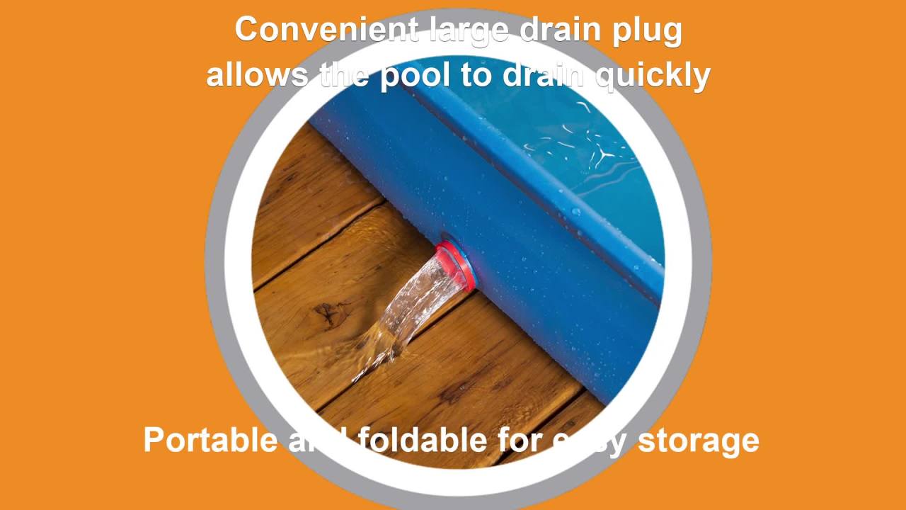 thumbnail video image 2 of K&H Pet Products Dog Pool & Pet Bath Blue X-Large 50 X 32 X 9 Inches, 2 of 8