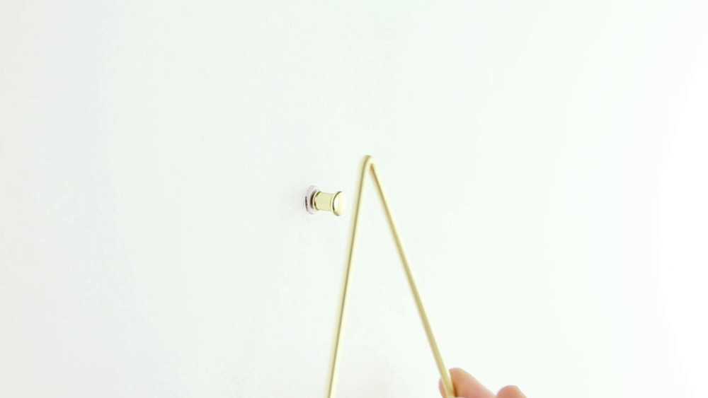 Umbra Trigg Ceramic Hanging Planter Wall Décor Large White/Brass - image 2 of 21