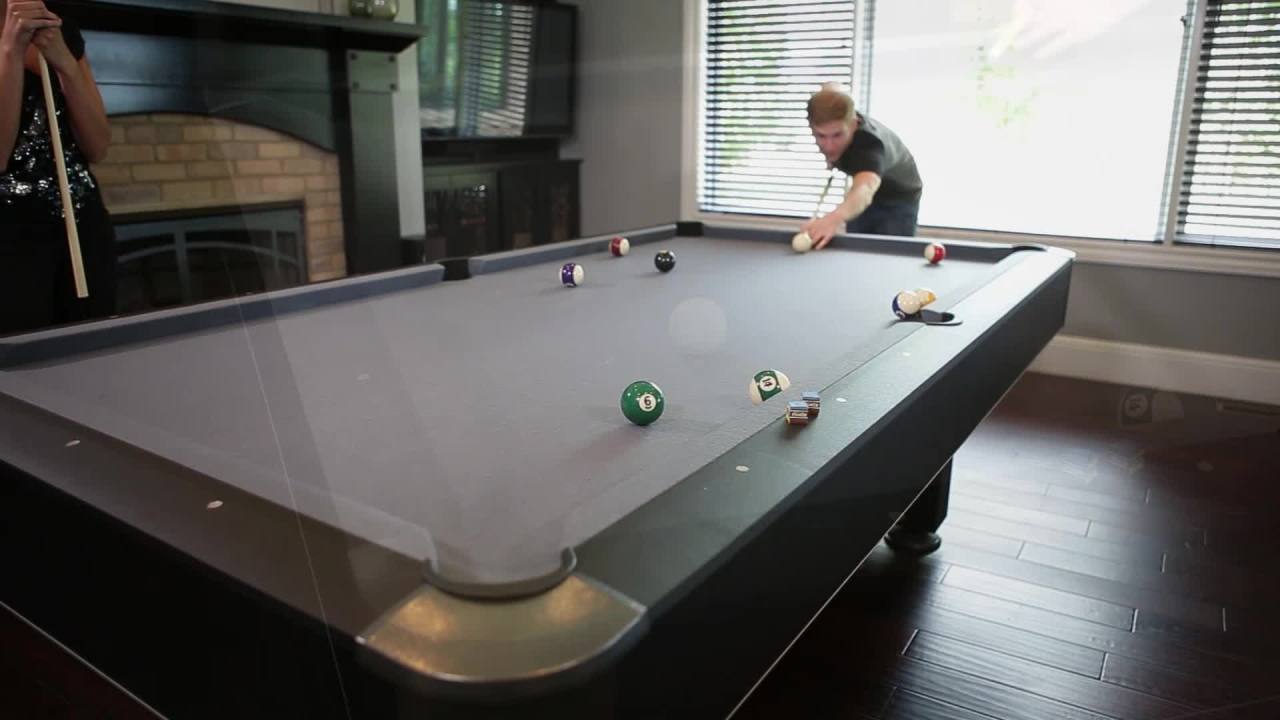 thumbnail video image 2 of Mizerak Dakota 8 Ft. Slate Billiard Tables, 2 of 12