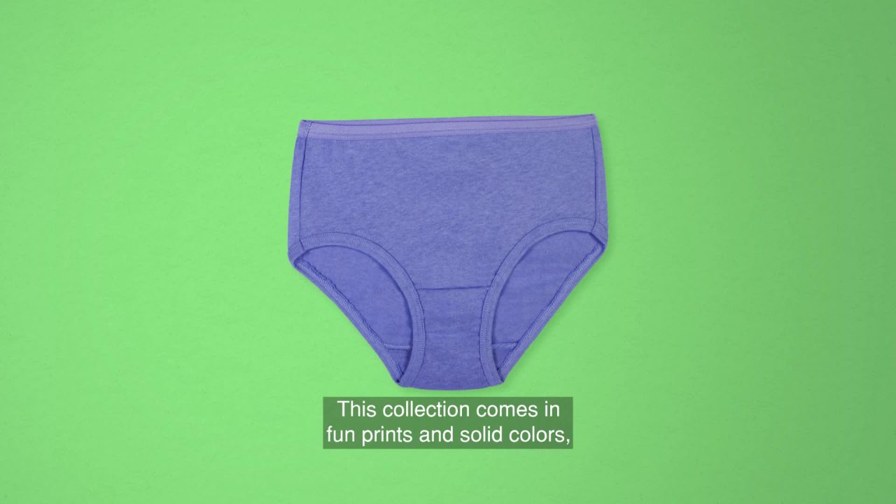 thumbnail video image 2 of Fruit of the Loom Girls' Cotton Bikini Underwear, 14 Pack, 2 of 12