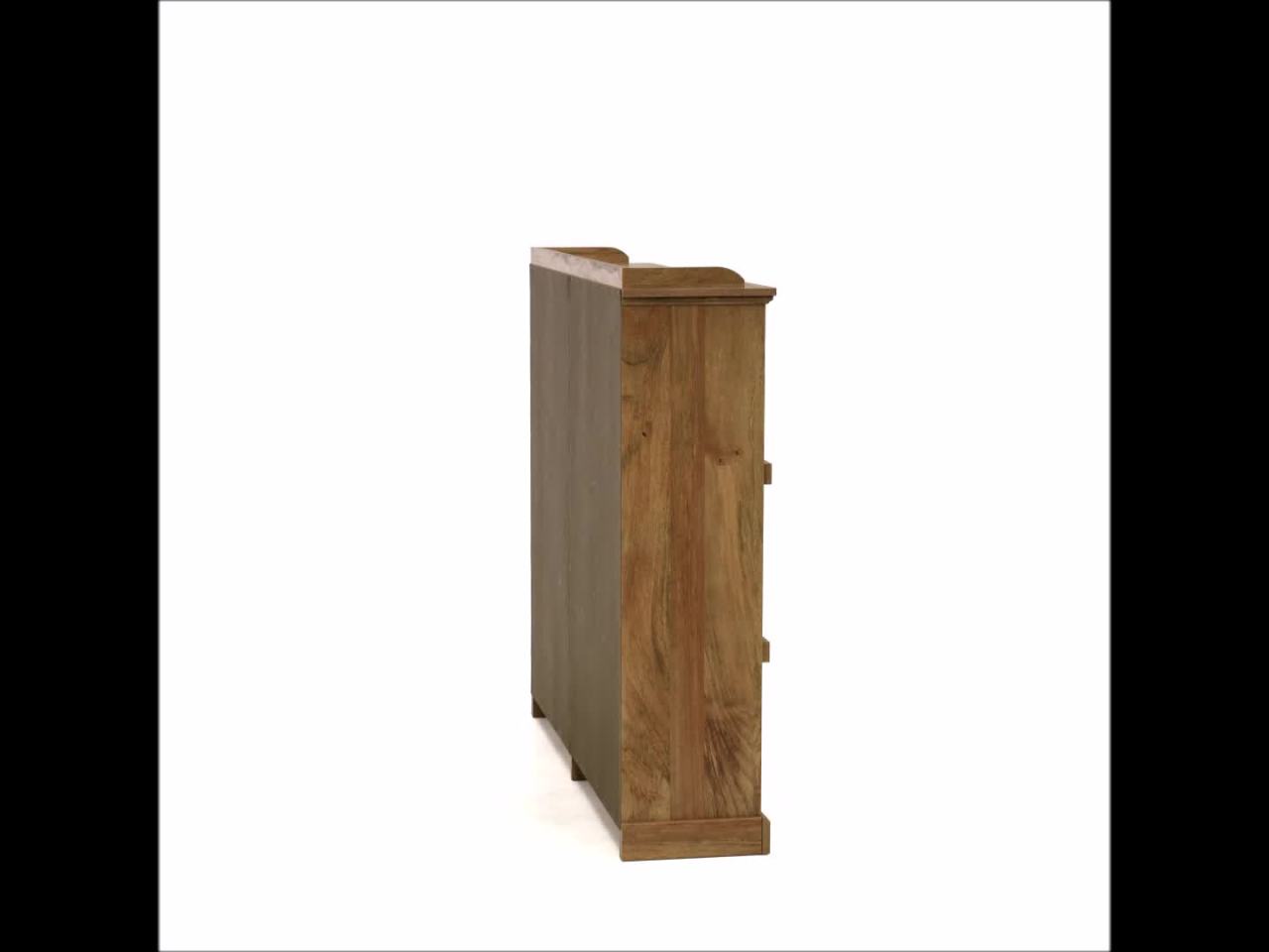thumbnail video image 2 of Sauder Barrister Lane 10-Cubby Bookcase, Sindoori Mango Finish, 2 of 13