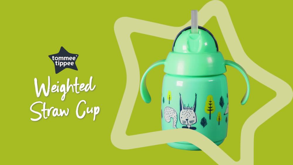 Tommee Tippee Superstar Weighted Straw Cup for Toddlers 10oz, 6