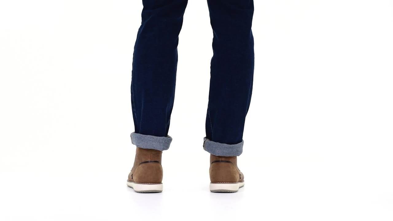 thumbnail video image 2 of Vance Co. Mens Austin Wide Width Tru Comfort Foam Lace-up Cap Toe Chukka Boot, 2 of 7