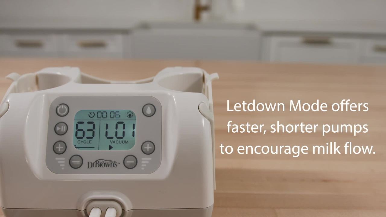 thumbnail video image 3 of Dr. Brown's Custom Flow Hospital Strength Double Electric Breast Pump with Adjustable Settings, 3 of 28