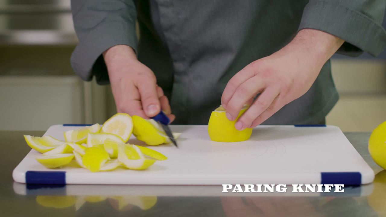 thumbnail video image 2 of Hoffritz Commercial 6-inch Fillet Knife, Navy, 2 of 7