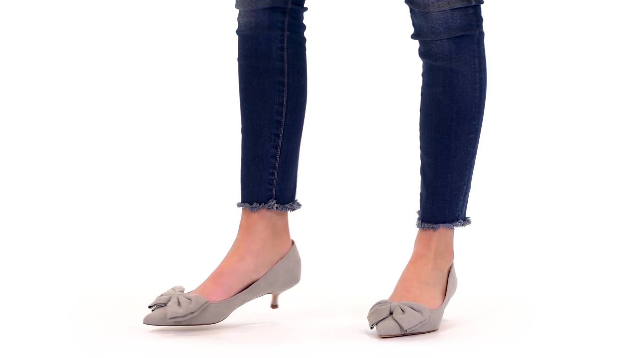 thumbnail video image 2 of Journee Womens Orana Pointed Toe Kitten Heel Pumps, Widths Available, 2 of 10