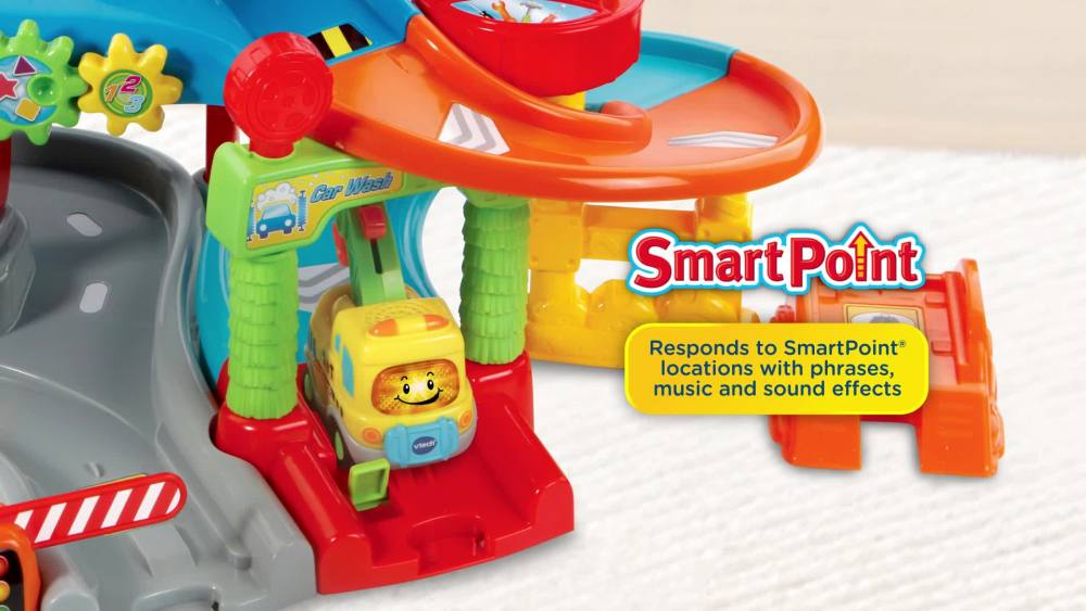 VTech Go! Go! Smart Wheels Tow and Go Garage Playset with Toy Vehicle - image 2 of 15