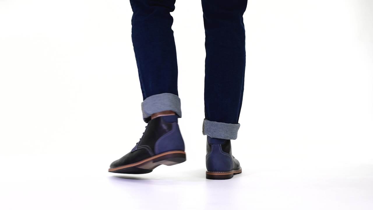 thumbnail video image 2 of Vance Co. Mens Franco Tru Comfort Foam Lace-up Round Toe Chukka Boot, 2 of 8