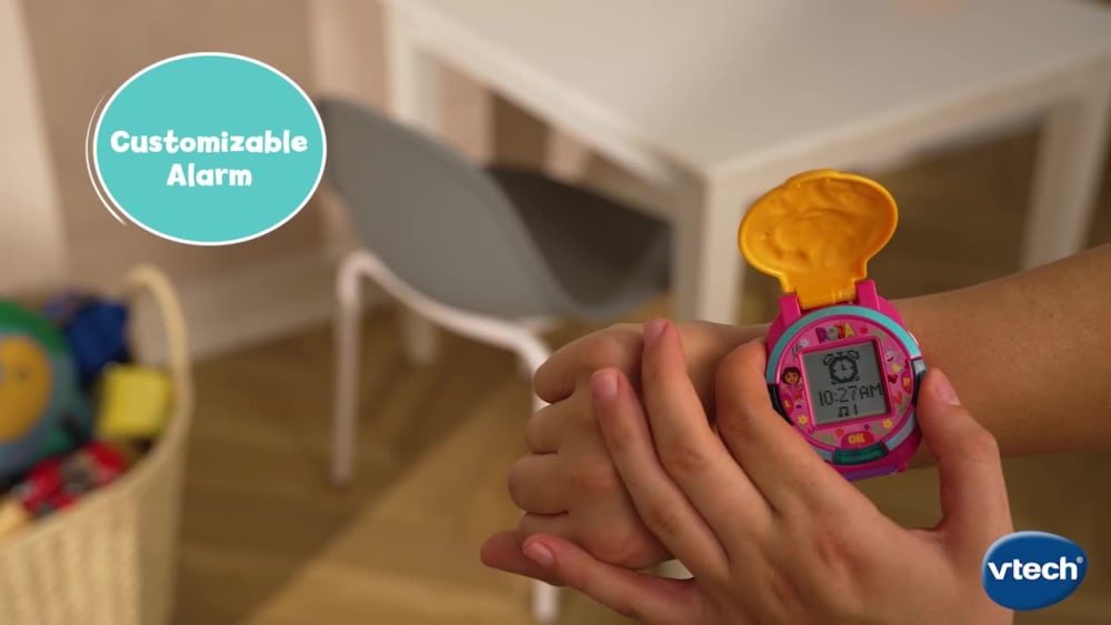 thumbnail video image 3 of VTech Dora Time for Learning Adventure Kids Interactive Watch, Ages 3-6, 3 of 16