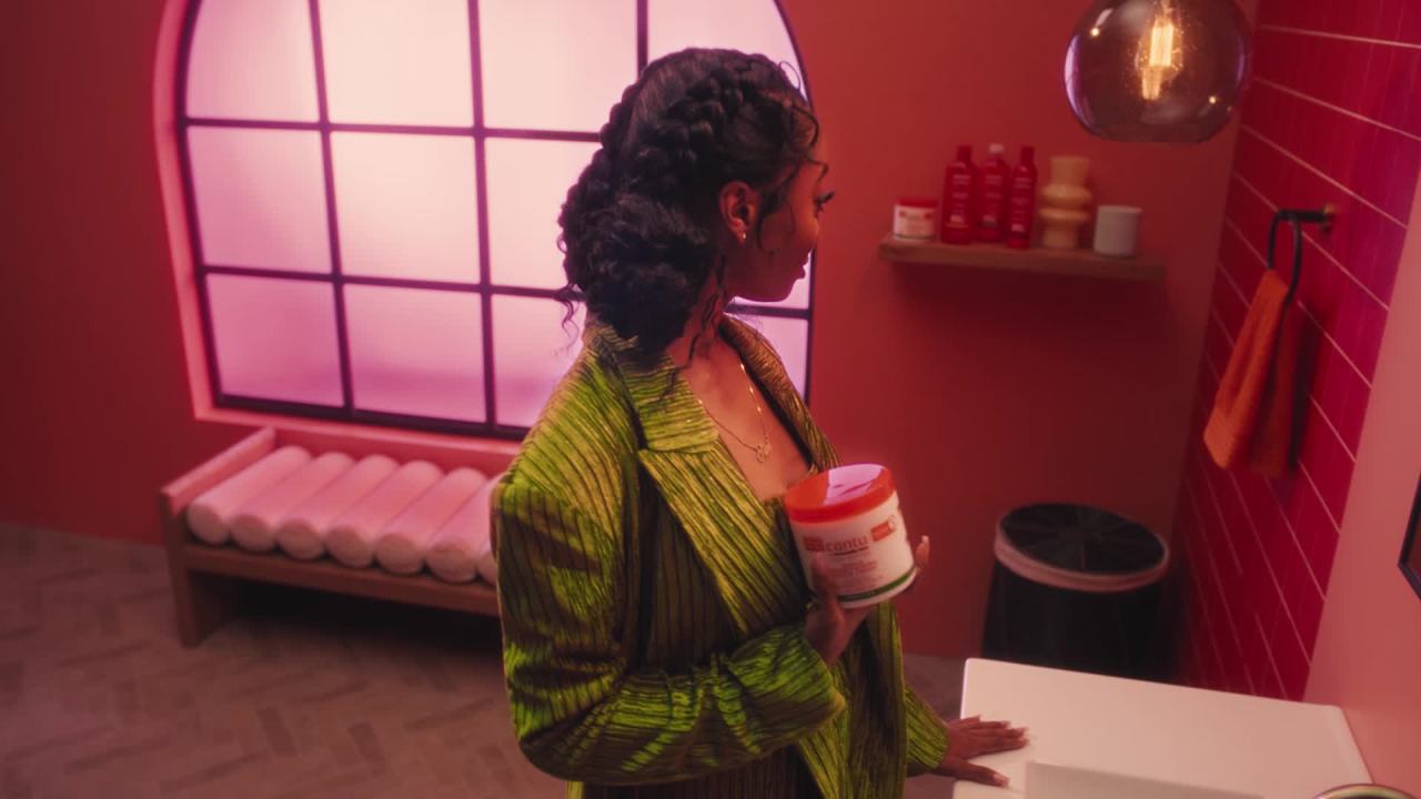 thumbnail video image 2 of Cantu Shea Butter for Natural Hair Coconut Curling Cream, 2 oz, 2 of 12